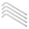 FOCMKEAS 4 PCS 332 Ball End Hex Key Allen Wrench SAE Internal Hexagonal Wrench L Shaped Long Arm Repairing Tool CRV