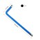 FOCMKEAS 4 PCS 3mm Ball End Hex Key Allen WrenchInternal Hexagonal Wrench L Shaped Long Arm S2 Steel Repairing ToolPale Blue