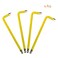 FOCMKEAS 4 PCS 4mm Ball End Hex Key Allen WrenchInternal Hexagonal Wrench L Shaped Long Arm S2 Steel Repairing ToolYellow
