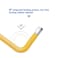 FOCMKEAS 4PCS 532 Ball End Hex Key Allen Wrench SAE Internal Hexagonal Wrench L Shaped Long Arm S2 Steel Repairing ToolYellow