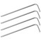 FOCMKEAS 4PCS T20 Long Tamper Proof Torx Key Bit Wrench Anti Tamper Star Screwdriver Security Bit Torque Repair Tool LShape Nickel Plated CRV Steel Extra Long Arm