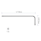 FOCMKEAS 4PCS T25 Long Tamper Proof Torx Hex Key Bit Wrench Anti Tamper Star Screwdriver Security Bit Torque Repair Tool LShape Nickel Plated CRV Steel Extra Long Arm