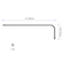 FOCMKEAS 4PCS T25 Long Tamper Proof Torx Hex Key Bit Wrench Anti Tamper Star Screwdriver Security Bit Torque Repair Tool LShape Nickel Plated CRV Steel Extra Long Arm