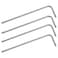 FOCMKEAS 4PCS T25 Long Tamper Proof Torx Hex Key Bit Wrench Anti Tamper Star Screwdriver Security Bit Torque Repair Tool LShape Nickel Plated CRV Steel Extra Long Arm
