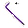 FOCMKEAS 8mm Ball End Hex Key Allen WrenchInternal Hexagonal Wrench L Shaped Long Arm S2 Steel Repairing ToolPurple