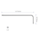 FOCMKEAS T27 Long Tamper Proof Torx Key Bit Wrench Anti Tamper Star Screwdriver Security Bit Torque Repair Tool LShape Nickel Plated CRV Steel Extra Long Arm