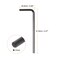 HARFINGTON 120pcs Hex Key Wrench 25mm Metric CRV L Shaped Hexagon Head Repairing Tool for Bikes Furniture Repair