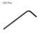 HARFINGTON 120pcs Hex Key Wrench 25mm Metric CRV L Shaped Hexagon Head Repairing Tool for Bikes Furniture Repair