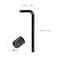 HARFINGTON 20pcs Hex Key Wrench 316 LShape Hexagon SAE Wrenches Chrome Vanadium Steel Repairing Tool for Home Repair Black
