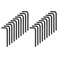 HARFINGTON 20pcs Hex Key Wrench 532 LShape Hexagon SAE Wrenches Chrome Vanadium Steel Repairing Tool for Home Repair Black