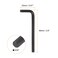 HARFINGTON 20pcs Hex Key Wrench 532 LShape Hexagon SAE Wrenches Chrome Vanadium Steel Repairing Tool for Home Repair Black