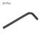 HARFINGTON 20pcs Hex Key Wrench 532 LShape Hexagon SAE Wrenches Chrome Vanadium Steel Repairing Tool for Home Repair Black