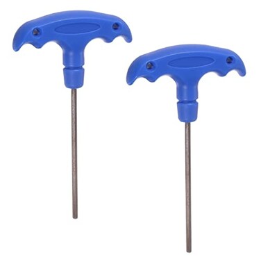 HARFINGTON 2pcs H3 THandle Hex Key Wrench 3mm S2 Steel TKey Inner Hexagon Spanner Repair Tool