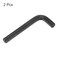 HARFINGTON 2pcs Hex Key Wrench 12 LShape Hexagon SAE Wrenches Chrome Vanadium Steel Repairing Tool for Home Repair Black