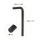 HARFINGTON 5pcs Hex Key Wrench 7mm LShape Hexagon Metric Wrenches Chrome Vanadium Steel Repairing Tool for Home Repair Black