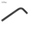 HARFINGTON 5pcs Hex Key Wrench 7mm LShape Hexagon Metric Wrenches Chrome Vanadium Steel Repairing Tool for Home Repair Black
