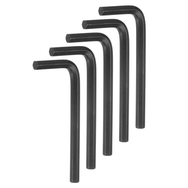 HARFINGTON 5pcs Hex Key Wrench 7mm LShape Hexagon Metric Wrenches Chrome Vanadium Steel Repairing Tool for Home Repair Black