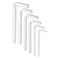HARFINGTON 6Pcs LShaped Square Head Wrench 345678mm Carbon Steel LKey 4 Points Metric Bolt Wrenches Repairing Tool for Basic Home Repair DIY Project and General Applications