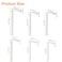 HARFINGTON 6Pcs LShaped Square Head Wrench 345678mm Carbon Steel LKey 4 Points Metric Bolt Wrenches Repairing Tool for Basic Home Repair DIY Project and General Applications