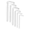 HARFINGTON 6Pcs LShaped Square Head Wrench 345678mm Carbon Steel LKey 4 Points Metric Bolt Wrenches Repairing Tool for Basic Home Repair DIY Project and General Applications