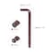 HARFINGTON Ball End Hex Key Wrench 12mm S2 Steel LShape Long Arm Hexagon Metric Wrenches Repairing Tool for Home Repair Red