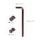 HARFINGTON Ball End Hex Key Wrench 12mm S2 Steel LShape Long Arm Hexagon Metric Wrenches Repairing Tool for Home Repair Red