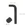 HARFINGTON Hex Key Wrench 19mm LShape Hexagon Metric Wrenches Chrome Vanadium Steel Repairing Tool for Home Repair Black