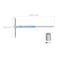 HARFINGTON Sliding THandle Hex Key Wrench Set 4mm Metric 3Way Free Sliding Handle Sleeves for Home Repair