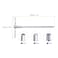 HARFINGTON Sliding THandle Hex Key Wrench Set 4mm5mm6mm Metric 3Way Free Sliding Handle Sleeves for Home Repair