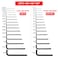 HUROFE 32Piece Hex Key Allen Wrench Set with Reinforced Handle InchMetric SAE 725038 inch MM0710 mm