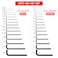 HUROFE 32Piece Hex Key Allen Wrench Set with Reinforced Handle InchMetric SAE 725038 inch MM0710 mm