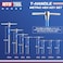 MTO Metric THandle Spinner Allen Key Wrench Set 8Piece 210mm 3Way Sliding Handle Spinning Sleeve CRV Steel Hex Wrench with Storage Rack for Motorcycle Car DIY