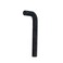 MY MIRONEY 14mm Metric Hex Key Wrench Black Lshape Flat Head Hexagonal Wrench Repairing Tool