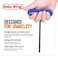 Oerfred GogoBing Cushion Grip Hex t handle torque TKey allen wrench sets long screwdriver tool 8 SAE Standard 33214 Inch 8 Metric 256 MM Sizes 8 Torx T9T40 RedBlueGreen