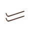 Rannb 516 Hex Key Wrench L Shaped Ball End Allen Wrench 2pcs