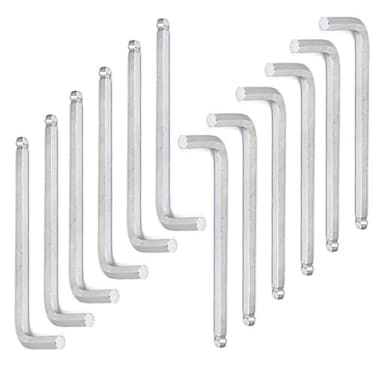 Rannb 5mm Hex Allen Wrench Long Arm Ball End Hex Key L Wrench 12pcs