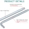 R'DEER RDEER 9 Piece Long Arm Torx Hex Key Set Industrial Level Anti Tamper Proof Star Allen Wrench Kit Lwrench Hand Tool Sizes T10T50