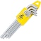 R'DEER RDEER 9 Piece Long Arm Torx Hex Key Set Industrial Level Anti Tamper Proof Star Allen Wrench Kit Lwrench Hand Tool Sizes T10T50