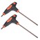 uxcell T30 Anti Tamper Proof Torx Key THandle Dual End Wrench S2 Steel 2 Pcs