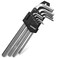 Viganoc Allen Hex Key Set 9Piece LShape Chrome Vanadium Steel 1510 mm