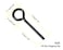 WOODGUILIN 18 Standard Hex Dogging Key with Full Loop KeyRing Style Dogging Key Set 18 Allen Wrench Key for Push Bar Door Panic Bars Security Door Exit DevicesSolid Metal10 PackSmallblack