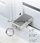 WOODGUILIN 18 Standard Hex Dogging Key with Full Loop KeyRing Style Dogging Key Set 18 Allen Wrench Key for Push Bar Door Panic Bars Security Door Exit DevicesSolid Metal10 PackSmallblack