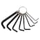 XMHF Hex Wrench Set With Key Ring Allen Wrench Bike Repair Tool L Shape Key chain Wrench Size 15mm 2mm 25mm 3mm 35mm 4mm 5mm 6mm Black