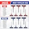XOOL 14PCS T Handle Allen Wrench Set Metric SAE Hex Key Set Long Arm Hex Key Wrench Set with Portable Organizer