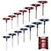 XOOL 14PCS T Handle Allen Wrench Set Metric SAE Hex Key Set Long Arm Hex Key Wrench Set with Portable Organizer