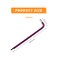 YXQ 8mm Metric Hex Key Ball End Wrench S2 Steel L Shaped Long Arm Repairing Tool 2 Pcs Purple