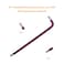 YXQ 8mm Metric Hex Key Ball End Wrench S2 Steel L Shaped Long Arm Repairing Tool 2 Pcs Purple