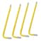Zorveiio 4mm Yellow Ball End Allen Wrench Set 25 Angle Metric S2 Alloy Steel