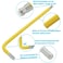Zorveiio 4mm Yellow Ball End Allen Wrench Set 25 Angle Metric S2 Alloy Steel
