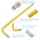 Zorveiio 4mm Yellow Ball End Allen Wrench Set 25 Angle Metric S2 Alloy Steel